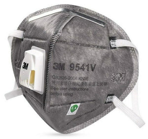 3M 9541V KN95 Particulate Respirators (Earloop, Activated Carbon, Exhalation Valve) - FDA Approved for Covid-19 Protection