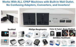 EXPLORE 8000 CPAP/BPAP Home UPS Backup Battery (Humidifier Only. NOT FOR HEATED TUBE.)