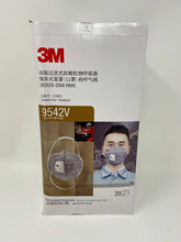 Load image into Gallery viewer, 3M 9542V KN95 Particulate Respirators (Headband, Activated Carbon, Exhalation Valve) - FDA Approved for Covid-19 Protection