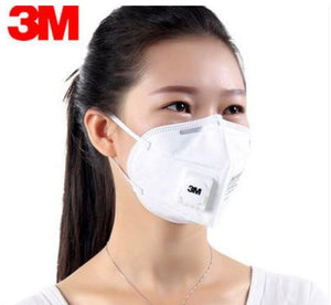 3M 9501V+ KN95 Particulate Respirators (Earloop, Exhalation Valve) - FDA Approved for Covid-19 Protection