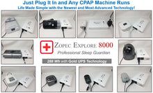 Load image into Gallery viewer, EXPLORE 8000 CPAP/BPAP Home UPS Backup Battery (Humidifier Only. NOT FOR HEATED TUBE.)