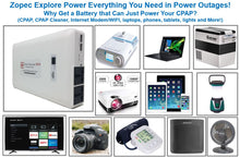 Load image into Gallery viewer, Explore 8000 CPAP/BPAP Home UPS Backup Battery