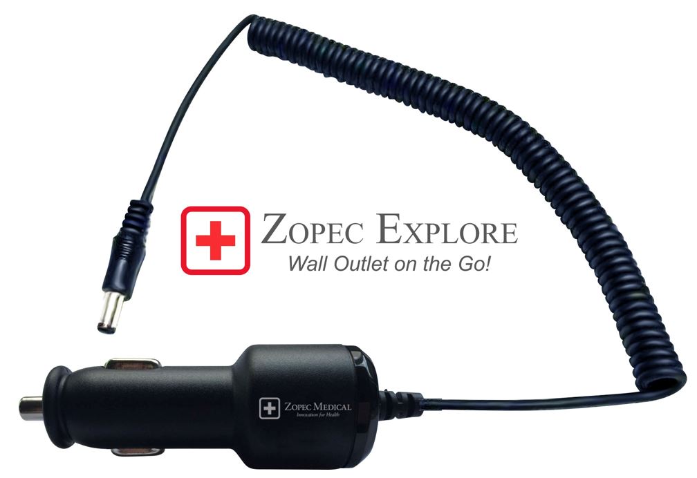 Zopec EXPLORE Fast Car Charger (45W, 12V DC-DC) – Zopec Medical