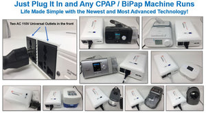 EXPLORE Oxygen CPAP/BPAP Home UPS Backup Battery (for Using Both Humidifier and Heated Tube)