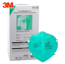Load image into Gallery viewer, 3M 9132 N95 Healthcare Particulate Respirators and Surgical Mask (Headband, No Valve, Surgical Grade &gt;95% BFE) - CDC NIOSH Approved