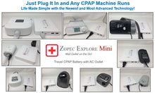 Load image into Gallery viewer, EXPLORE Mini CPAP Travel Battery (up to 1.5 nights) - Only 1.5 lb and 1&quot; Thin!