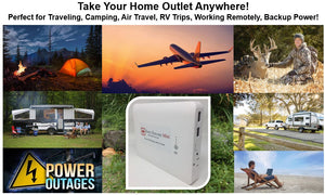 EXPLORE Mini CPAP Travel Battery (up to 1.5 nights) - Only 1.5 lb and 1" Thin!