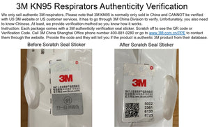 3M 9501V+ KN95 Particulate Respirators (Earloop, Exhalation Valve) - FDA Approved for Covid-19 Protection