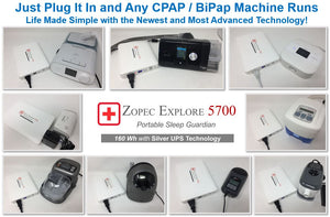 Explore 5700 CPAP/BiPap Travel Battery