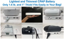 Load image into Gallery viewer, EXPLORE Mini CPAP Travel Battery (up to 1.5 nights) - Only 1.5 lb and 1&quot; Thin!