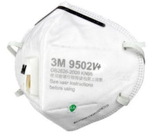 Load image into Gallery viewer, 3M 9502V+ KN95 Particulate Respirators (Headband, Exhalation Valve) - FDA Approved Respirator for Covid-19 Protection