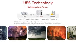 EXPLORE Oxygen CPAP/BPAP Home UPS Backup Battery (for Using Both Humidifier and Heated Tube)