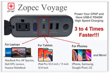 Load image into Gallery viewer, Zopec Voyage power adapter with USB-C PD45W charging feature on a white background